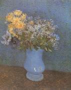 Vincent Van Gogh Vase wtih Lilacs,Daisies and Anemones (nn04) oil on canvas